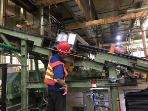 橡膠金屬探測儀使用現場